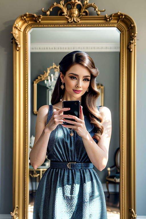 mirror photo poses girl